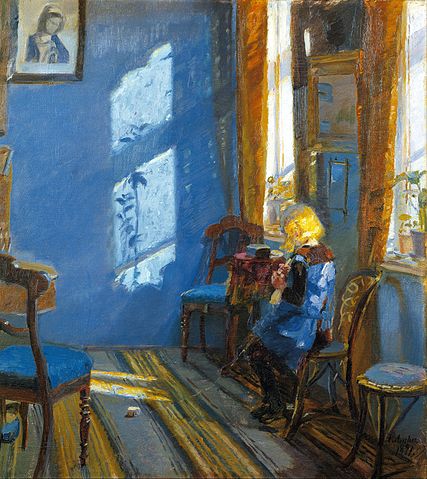 Anna_Ancher_-_Sunlight_in_the_blue_room_-_Google_Art_Project