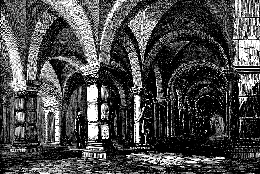 Kryptan,_Lunds_domkyrka,_Svenska_Filmj-journalen_1866