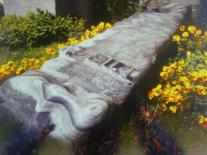 Grave of Alfred Kubin at Wernstein am Inn, Upper Austria